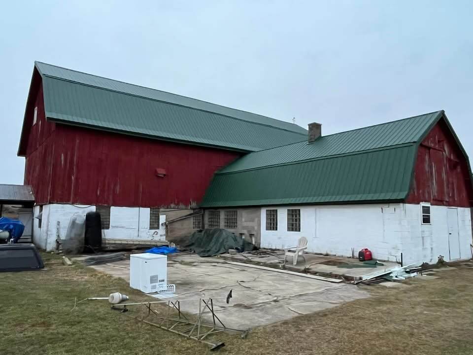 Green Metal Roof Upgrade view 3